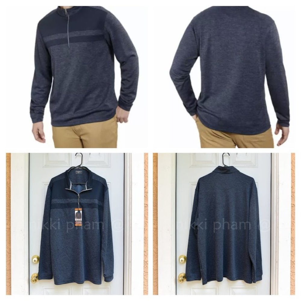 Bolle performance 1/4 zip men long sleeve in blue